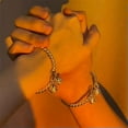 thumbnail image 4 of HOOUN Silver Cross Cuff Bracelet Men Adjustable Stainless Steel Bangle Jewelry Hot-#14, 4 of 6
