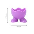 thumbnail image 3 of 5Pcs Silicone Egg Cup Holders Boiled Egg Serving Cups (Random Color), 3 of 9