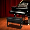 thumbnail image 6 of REDCAMP Adjustable Wider Piano Bench with Storage, PU Leather Heavy Duty Keyboard Piano Bench with Padded Cushion,Black, 6 of 9