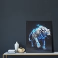 thumbnail image 5 of KLL Futuristic Blue Light White Tiger Print Canvas Wall Art, Canvas Painting Prints Canvas Art Wall Decor Home Decoration for Living Room Bedroom Office, 5 of 6