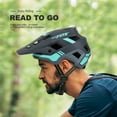thumbnail image 6 of BATFOX Mountain Bike Helmet for Adults Men Women Cycling MTB Helmet with Removable Visor (22.4-23.6in, Gray Blue, L), 6 of 8