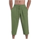 thumbnail image 2 of Puntoco Pantalones casuales largos para hombre Pantalones casuales de moda para hombre de color sólido con bolsillos y cuerda elástica Pantalones deportivos de fitness, 2 of 5