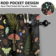 thumbnail image 2 of Colorful Mushroom Plants Kitchen Curtains and Valances Set-3 Piece Kitchen Curtains Sets with Valance for Windows Rod Pocket Machine Washable Kitchen Decor(54"x18"+2x27.5"x24"), 2 of 6