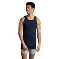 thumbnail image 2 of Fruit of the Loom Men's Sleeveless Tank A-Shirt, Tag Free & Moisture Wicking, Ribbed Stretch Fabric, 6 Pack-Assorted Colors, X-Large, 2 of 5