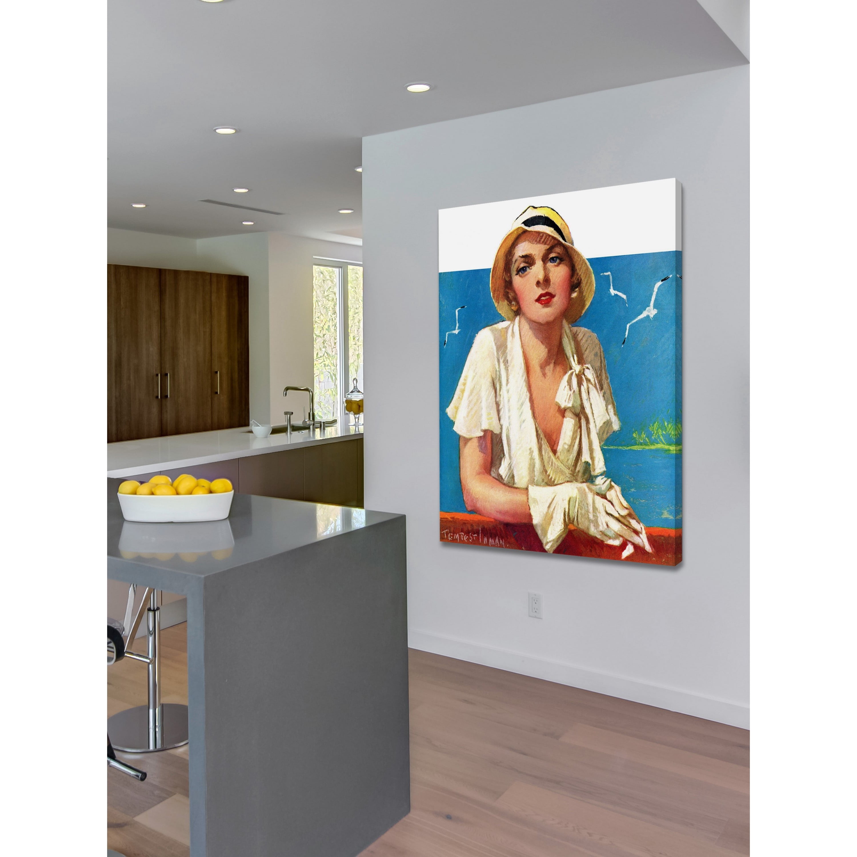 Marmont Hill - "Enjoying the View" Painting Print on Wrapped Canvas