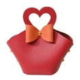 thumbnail image 1 of CSChome Gift Bag 5Pcs Convenient Colorful Mini Handbag Faux Leather Gift Bag for Parties Weddings Decoration, 1 of 7