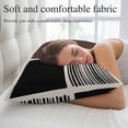 thumbnail image 5 of Brown Black Throw Pillow Covers, Modern Abstract Art Farmhouse Striped Soft Breathable Pillow Cases with Invisible Zipper for Sleeping, Toddler Pillowcases for Couch Bed Sofa Chair 12x20 Inches, 5 of 9