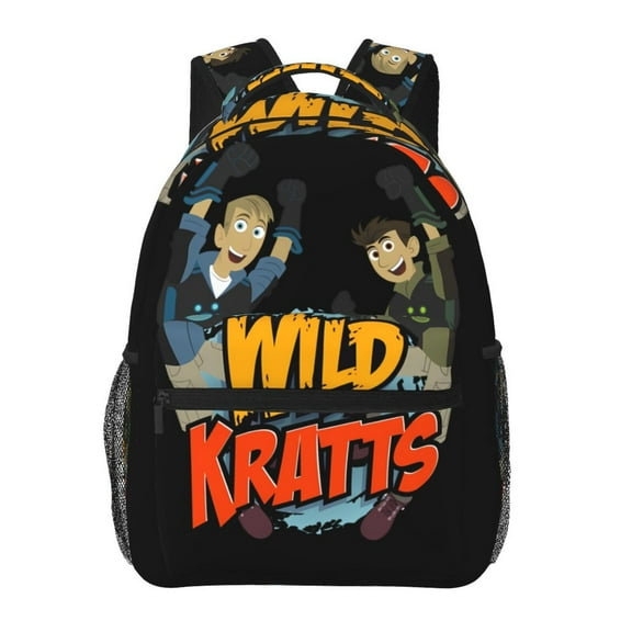 Wild Kratts Backpack Travel Casual Daypack College Bookbag Laptop Bag Work Business Shoulder Bag 16 Inch