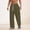 Army Green, variant on SYMOID Men's Long Casual Pants - Nylon Spandex Blend, Loose Fit Straight Leg with Elastic Waist Drawstring, Light Blue, Size L, Comfortable for Daily Wear & Light Outdoor