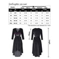thumbnail image 4 of Women's Velvet Formal Holiday Party Gown Dress, 4 of 4