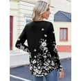 thumbnail image 6 of Zeagoo Womens Tops Dressy Casual Beach Vacation Clothes for Women Business Casual Long Shirts V Neck Tee Shirt Ladies Top and Blouses Ethnic Style, 6 of 7