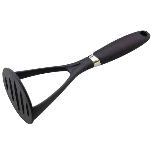 Plastic Potato Masher Vegetable Masher Heat Resistant Handle Sturdy for Kitchen Vegetable Mash Under 10$, Black