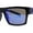 Matte Black Color Flag - Blue Mirror, variant on Locs Patriotic USA Flag Print Arm Flat Top Manly Sunglasses Matte Black Color Flag - Blue Mirror