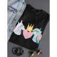thumbnail image 3 of Little Unicorns Rainbow Crown Shaped T-Shirt Women -Image by Shutterstock, Female Small, 3 of 4