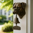 thumbnail image 4 of Pug Welcome Doorbell – Vintage Cast Iron Dog Door Bell with “Welcome” Sign, Wall Mounted Outdoor Dinner Bell for Farmhouse, Porch, Yard, Garden Gate Decor, 4 of 7