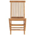 thumbnail image 3 of Charmma Folding Patio Chairs 8 pcs Solid Teak Wood, 3 of 9