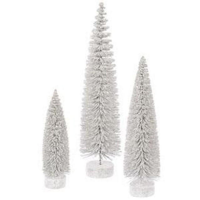 Vickerman 12"/16"/20" White Snow Oval Artificial Christmas Tree Unlit