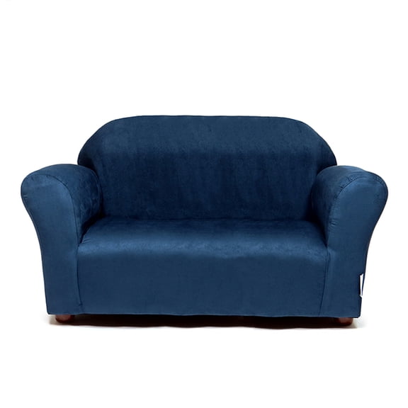Keet Roundy Children's Sofa Microsuede Navy Blue