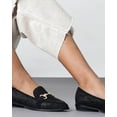 thumbnail image 7 of Cecelia New York FENTON Loafer Black Leather Horse Bit Slip On Gold Buckle Flats (Black, 9), 7 of 7