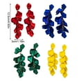 thumbnail image 2 of Guardurnaity Pendientes colgantes de 2 uds., joyería geométrica para niña, tendencia de hojas de pétalos de colores, pendiente colgante llamativo, Ropa, zapatos y accesorios Miscelánea Verde Guardurnaity AP012546-03, 2 of 6