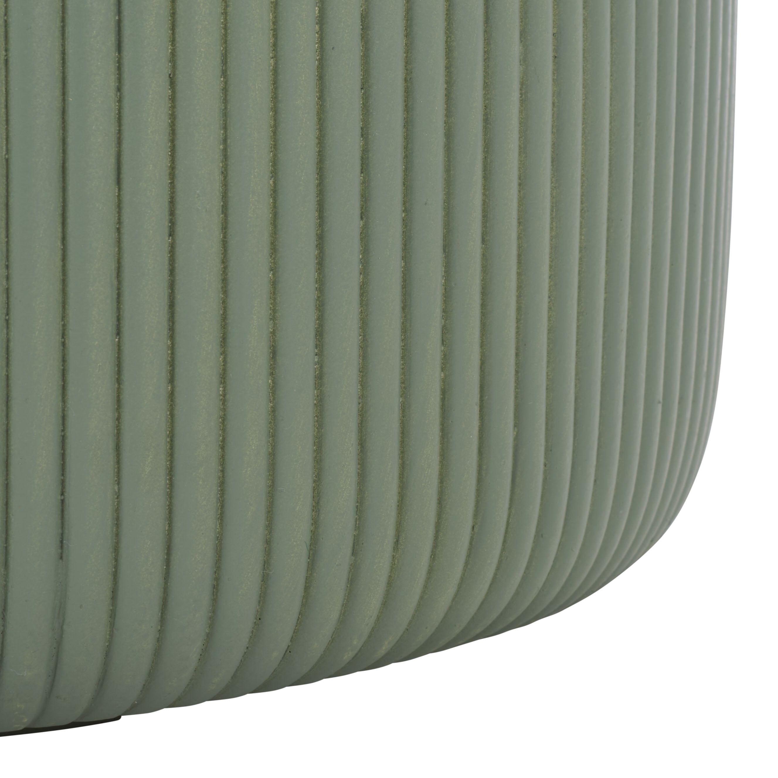 Safavieh Carolina Round Green Fiber Clay Plant Pots - Set of 3