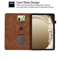 thumbnail image 4 of GSFY Smart Premium PU Leather Wallet Stand Protective Shell Tablet Case with Stylus Holder for Samsung Galaxy Tab A9 Plus/A9+ 5G 11 inch 2023, Brown, 4 of 7