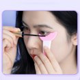 thumbnail image 4 of 2X Mascara Guard Eyelash Applicator Eyeshadow Simple for Beginners No Scratches Professional Reusable Auxiliary Yellow, 4 of 9