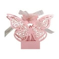 thumbnail image 2 of 1 Wedding Candy Box Clearance! Packing Box Hollow Out Design Colored 3D Butterfly Diy Candy Storage Case for Wedding Gift Wrapping Paper, 2 of 5