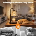 thumbnail image 6 of GUPUP Electric Candle Warmer Lamp with Timer, Adjustable Height Dimmable Candle Warmer Light with 2*50W Bulbs for Home Decor, 6 of 8