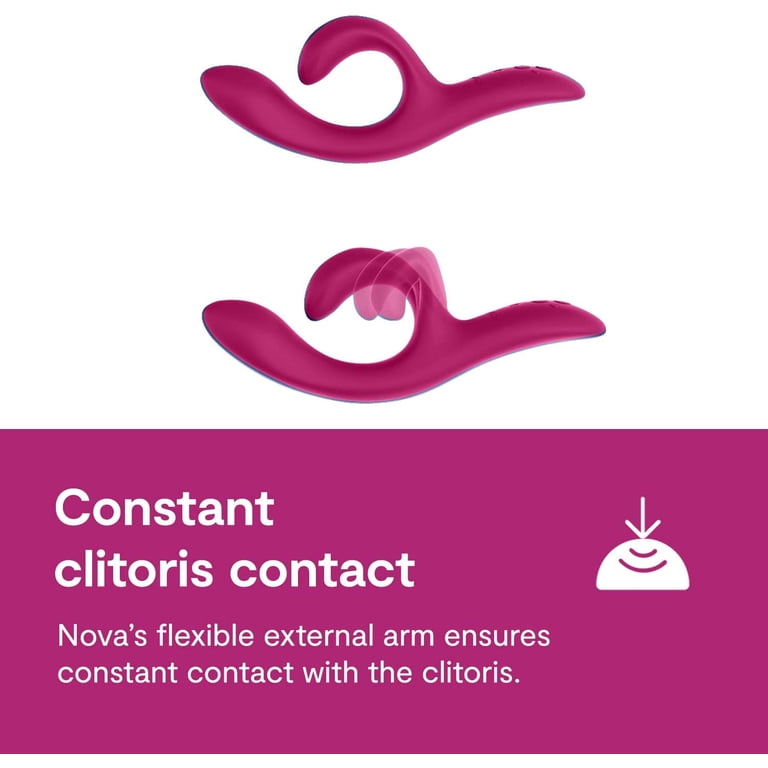 We-Vibe Nova 2 Dual Stimulation Rabbit Massager with Remote and App,  Fuchsia - Walmart.com