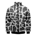thumbnail image 5 of Chaqueta de cuello alto con estampado 3D de piel de serpiente de moda para hombre, abrigo de manga larga para ocio callejero, chaquetas de gran tamaño con cremallera, ropa de abrigo para hombre, 5 of 5
