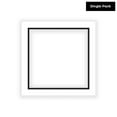 thumbnail image 3 of White on Black Double Photo Mat 20x20 for 10x10 Photos - Fits 20x20 Frame, 3 of 4