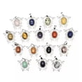 thumbnail image 6 of 1pc Mini Moth Butterfly Shape Pendant Oval Bead Crystal Chakra Gemstone Healing, 6 of 7