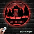 thumbnail image 4 of Craftnamesign Custom Disc Golf Player Metal LED Light, Personalized Disc Golfer Name Sign Decor, 4 of 5