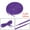Dark Purple, variant on INSPIRE CHIC Unisex 2 Pairs Half Round Oval Shoelaces for Boots Athletic Sneakers Dark Purple 130 cm/51"