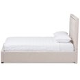 thumbnail image 3 of Baxton Studio Lit Plateforme de Rangement Grand Tufté en Beige, 3 of 7