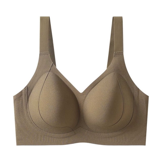 Timegard Seamless Bras for Women Plus Size Wirelesss Full Support Smoothing Comfort Daily Sports Bras