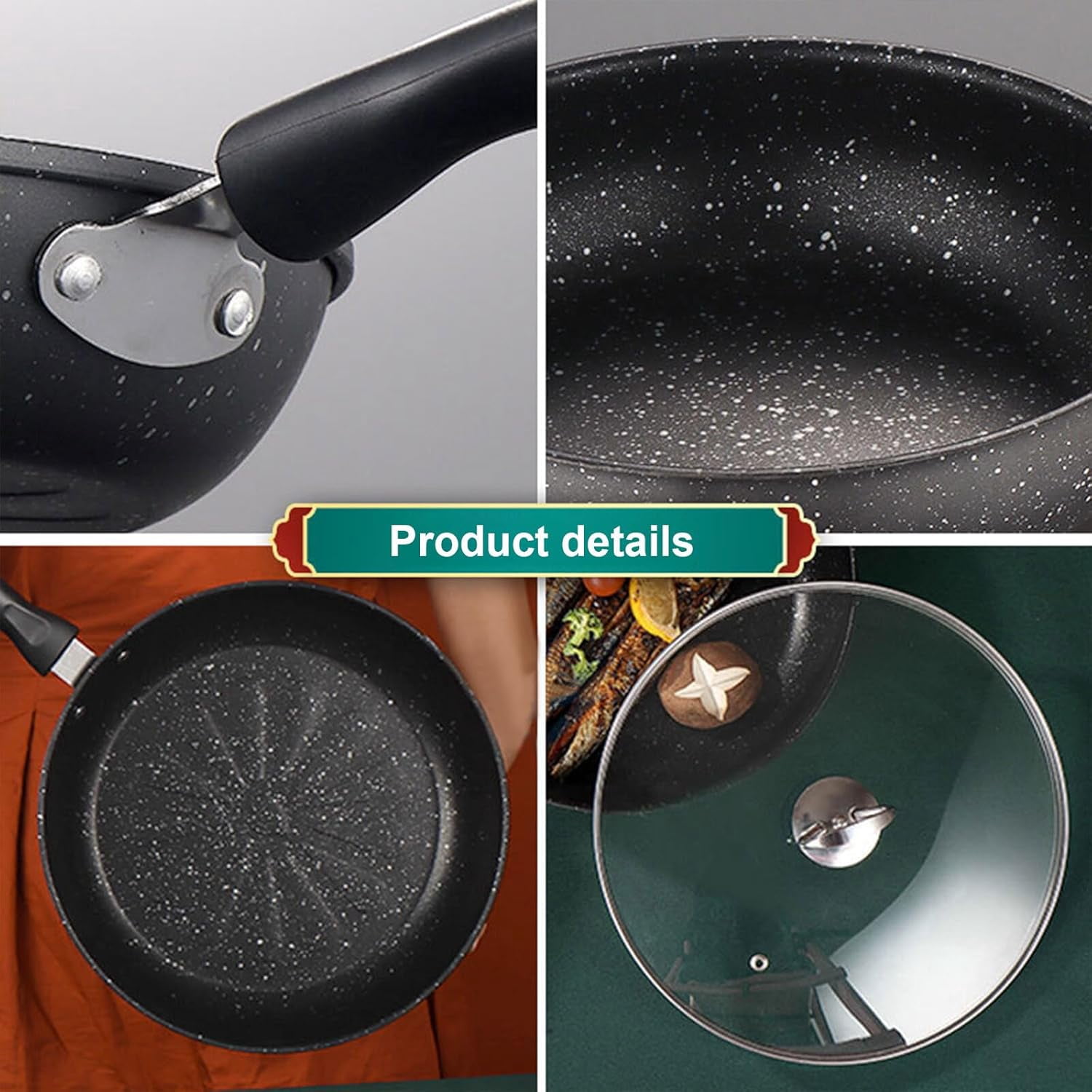 Egg Frying Pan, 4.7-Inch Single Egg Durable Small Pan with Handle, Nonstick Frying Pan With Lid Covered, Heat Resistant Small Egg Skillet Cooking Pot, Portable Round Omelet Pan for Stove