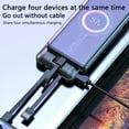 thumbnail image 3 of Portable 8000mAh 10000mAh Cell Phone Charger with 4pcs USB Input Cable Digital Display Mobile Power Charging Treasure, 3 of 9