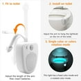 Toilet Night Light(2Pack), 9-Color Led Motion Activated Toilet Seat ...