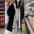 thumbnail image 5 of Women's Long Sleeve Hooded Jacket Cozy Oversized Winter Coat With Trim Details For Cold Weather Comfort, 5 of 6
