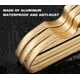 thumbnail image 5 of Percheros Amber Home Premium de aluminio dorado mate, paquete de 20, 5 of 7