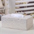 thumbnail image 4 of Rectangular Leather Tissue Box for Home Office Car (Gold), 4 of 4