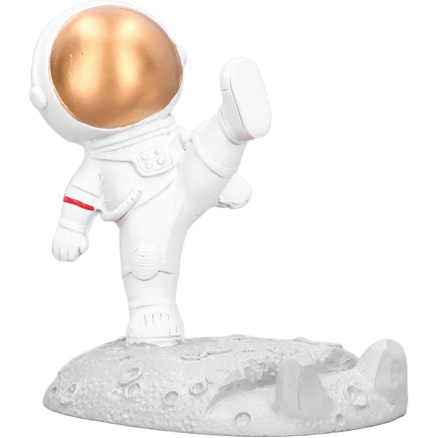 (gold Astronaut Kick)astronaut Phone Holder, Creative Cute Astronaut Shape Resin Funny Cell Phone Stand Holder Ornament Home Decor For Office