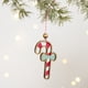 thumbnail image 1 of xihome Adorno navideño de madera roja con escena pintada, colgante de virutas de madera, decoracin navideña, 1 of 6