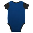 thumbnail image 3 of Newborn & Infant Royal/Black Indianapolis Colts Home Field Advantage Three-Piece Bodysuit, Bib & Booties Set, 3 of 5