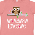 thumbnail image 4 of Inktastic My Memaw Loves Me Grandkids Owl Girls Toddler T-Shirt, 4 of 5