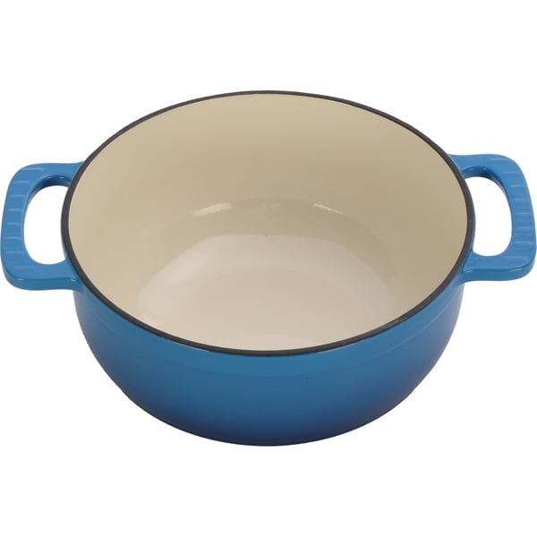 6QT Enameled Cast Iron Dutch Oven, 14LB Thickened Cast Iron, Non-Stick Enamel, Oven/Gas/Induction Compatible, Heat-Resistant Handles + Silicone Gloves