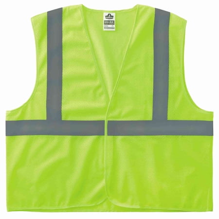 Ergodyne GloWear® 8205HL Type R Class 2 Super Econo Mesh Vest, Lime, L/XL