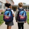 thumbnail image 5 of Whosucclay Shark Lightning Storm 17 Inch Satchel, Lightweight Adjustable Straps Satchel Large Capacity Kids School Bag for High School Elementary Kindergarten, 5 of 8